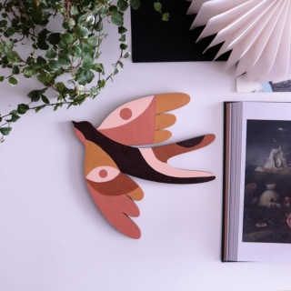 Jaskółki drewniany dekor/ art 33