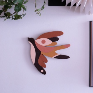 Jaskółki drewniany dekor/ art 34