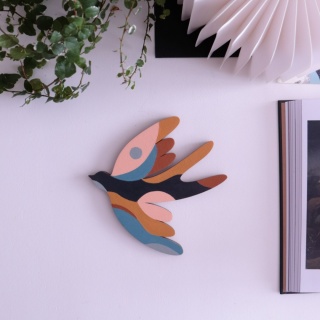 Jaskółki drewniany dekor/ art 36