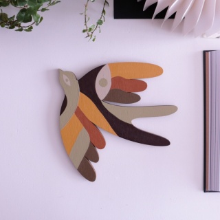 Jaskółki drewniany dekor/ art 37