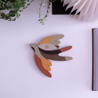 Jaskółki drewniany dekor/ art 38